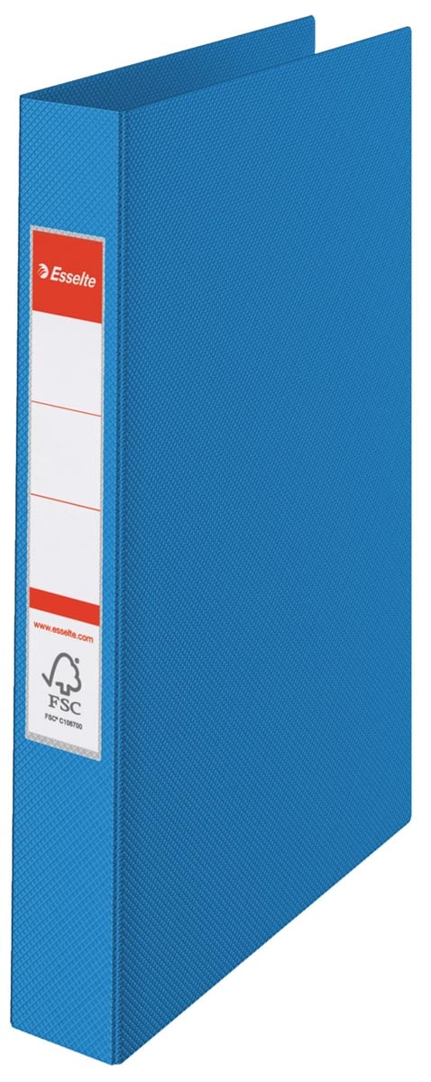 Esselte ringmap PP voor ft A4 rug van 4,2 cm , 23 O-ringen van 19 mm, blauw afbeelding