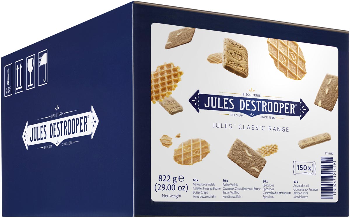 Jules Destrooper koekjes, Jules&apos; Classic Range, doos van 150 stuks afbeelding