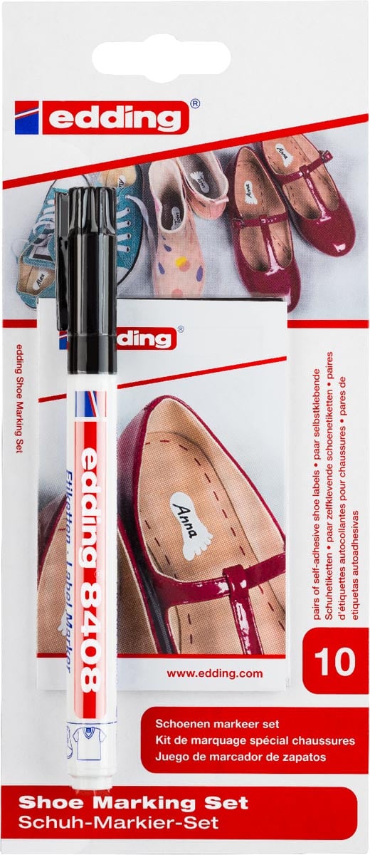 Edding schoenmarker E-8408, op blister afbeelding