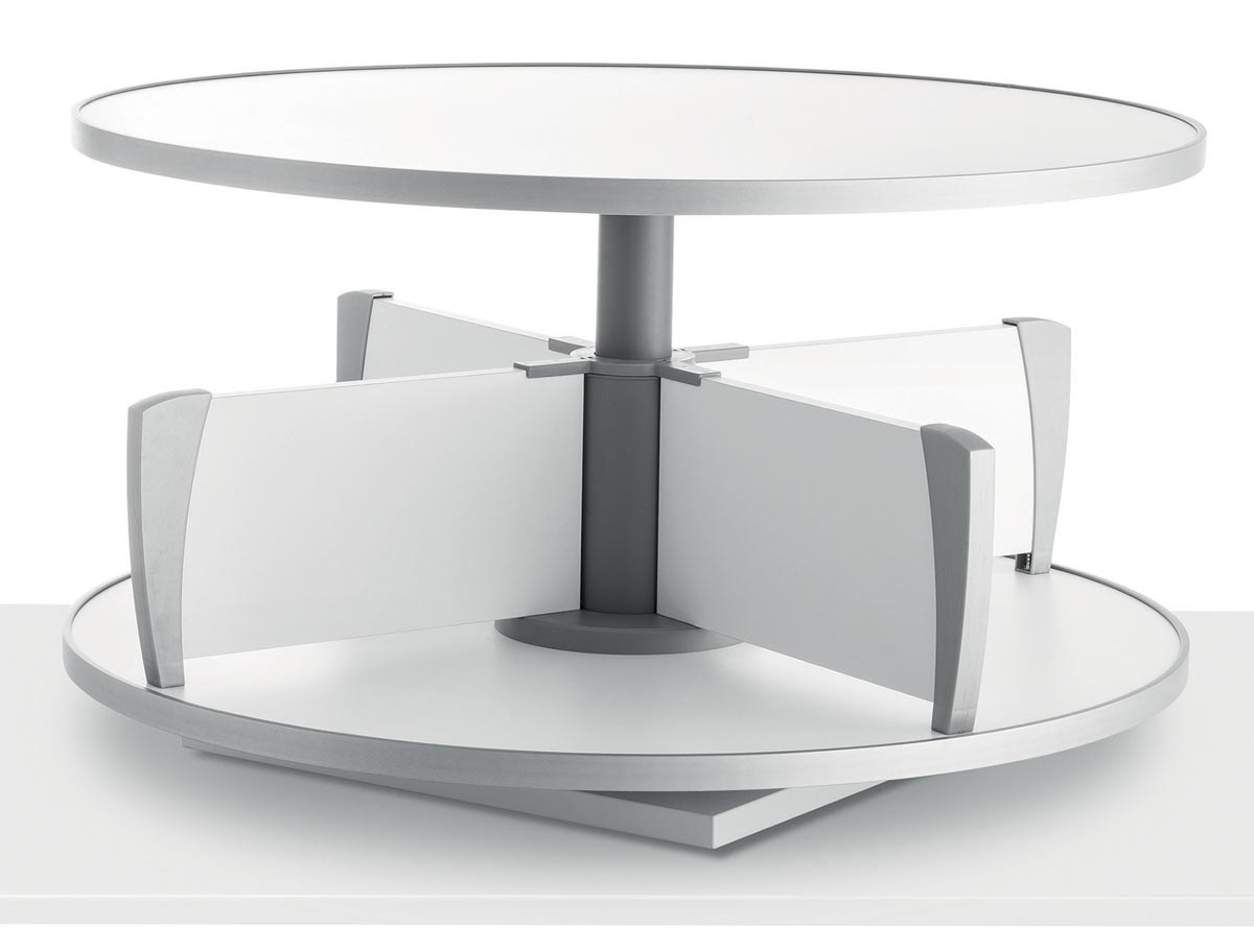 Moll klasseerzuil Multifile, tafelmodel, hoogte 45 cm, voor maximum 24 ordners, wit