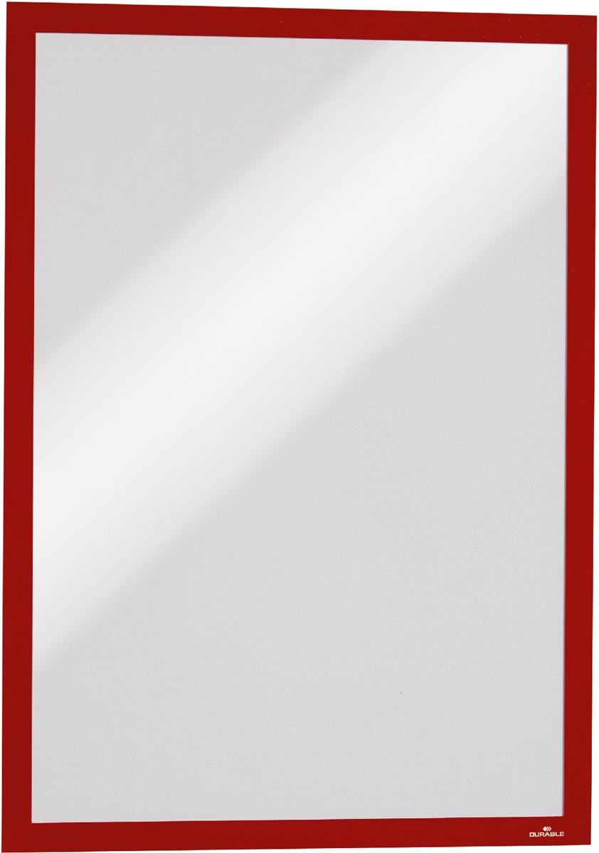 Durable Duraframe magnetisch kader, ft A3, rood, pak van 5 stuks afbeelding
