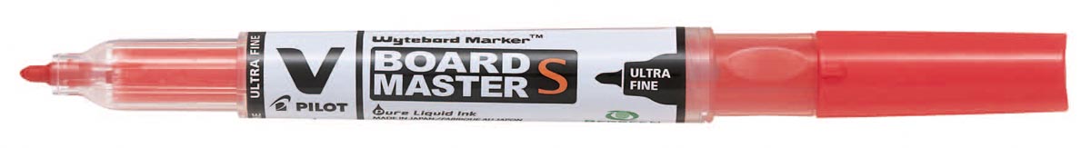 Pilot whiteboardmarker V-Board Master S, ultra fijn 0,8 mm, rood