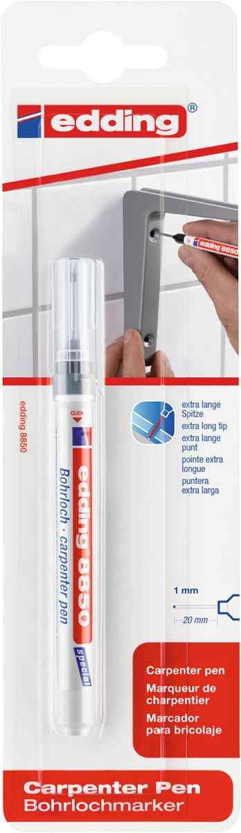 Edding E-8850 Timmermanspen, zwart afbeelding
