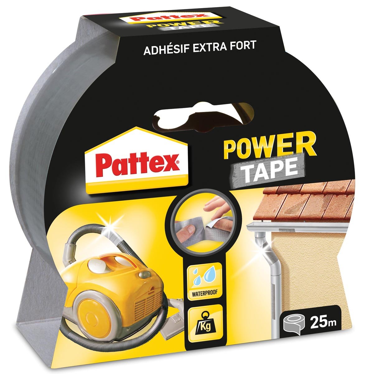 Pattex plakband Power Tape lengte: 25 m, grijs afbeelding