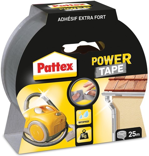 Pattex plakband Power Tape lengte: 25 m, grijs