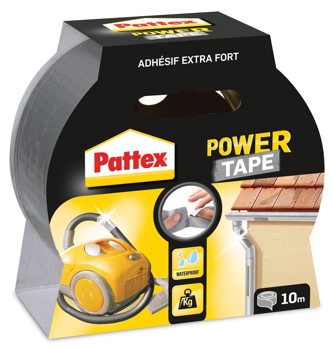 Pattex plakband Power Tape lengte: 10 m, grijs afbeelding