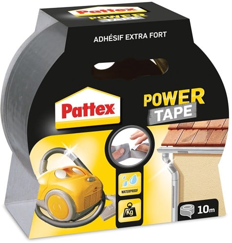 Pattex plakband Power Tape lengte: 10 m, grijs