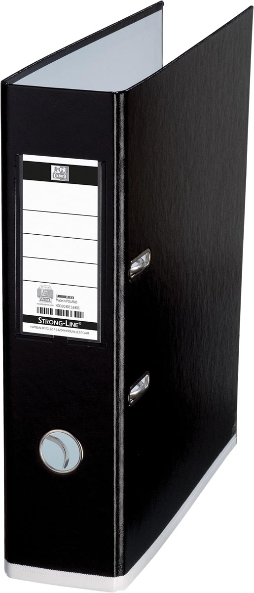 OXFORD MyColour ordner, formaat A4, uit karton, rug van 8 cm, zwart-wit afbeelding