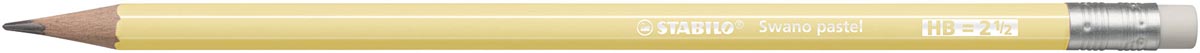 STABILO Swano pastel potlood, HB, met gom, geel afbeelding