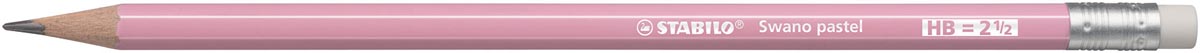 STABILO Swano pastel potlood, HB, met gom, roze afbeelding