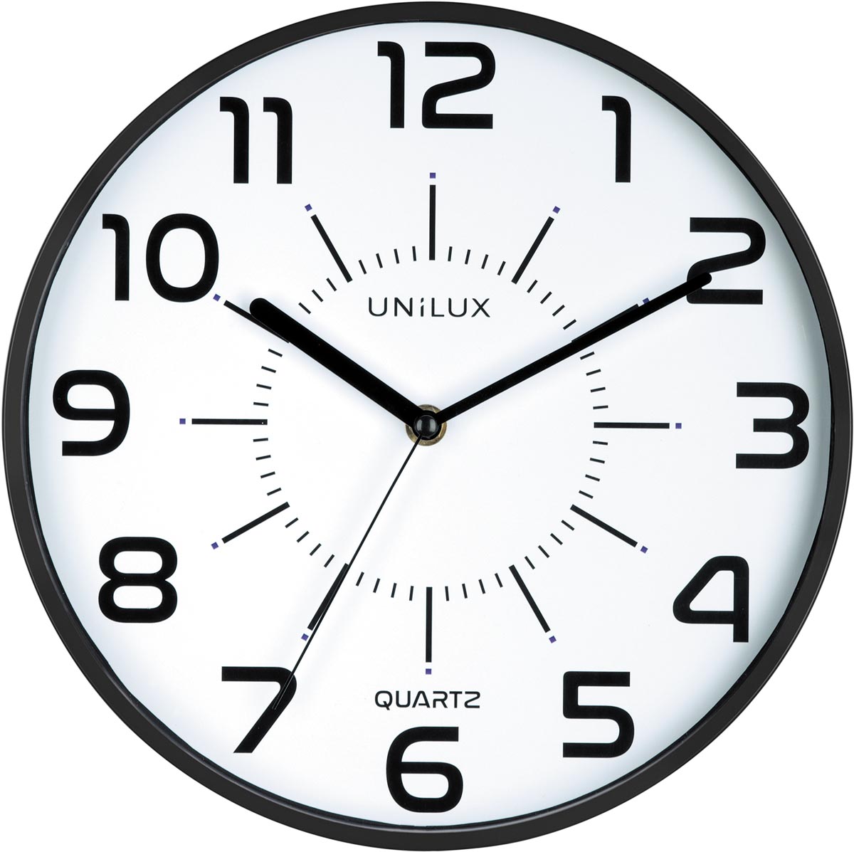 Unilux Pop wandklok, diameter 30 cm, zwart afbeelding