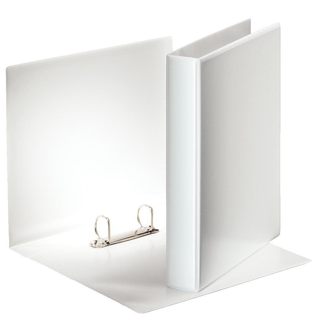 Esselte personaliseerbare ringmap, rug van 5,1 cm, 2 D-ringen 30 mm, wit afbeelding