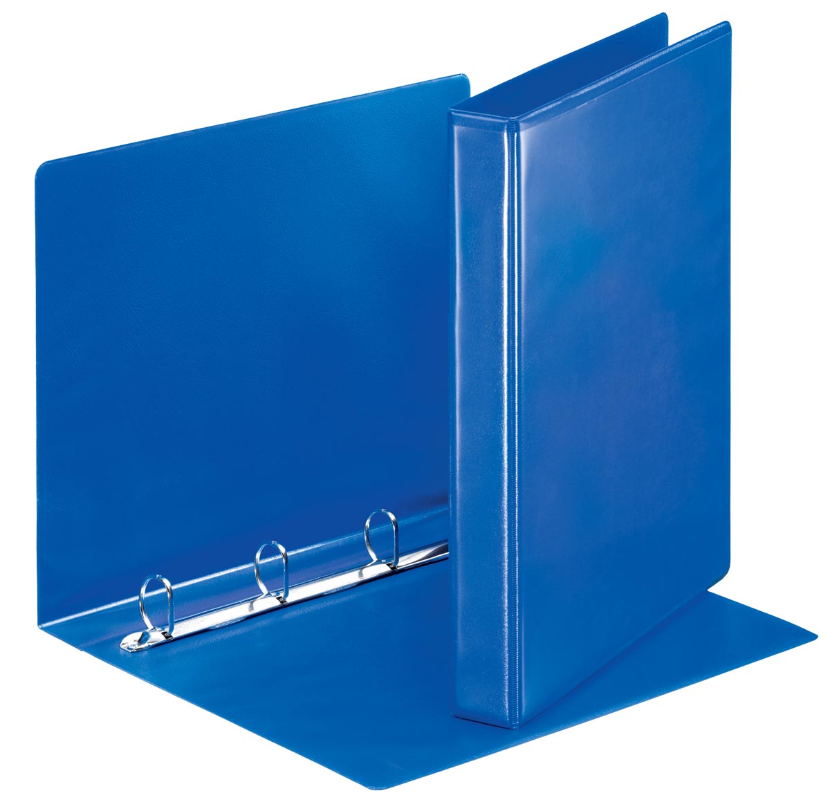 Esselte personaliseerbare ringmap, rug van 4,4 cm, 4 D-ringen van 25 mm, blauw afbeelding