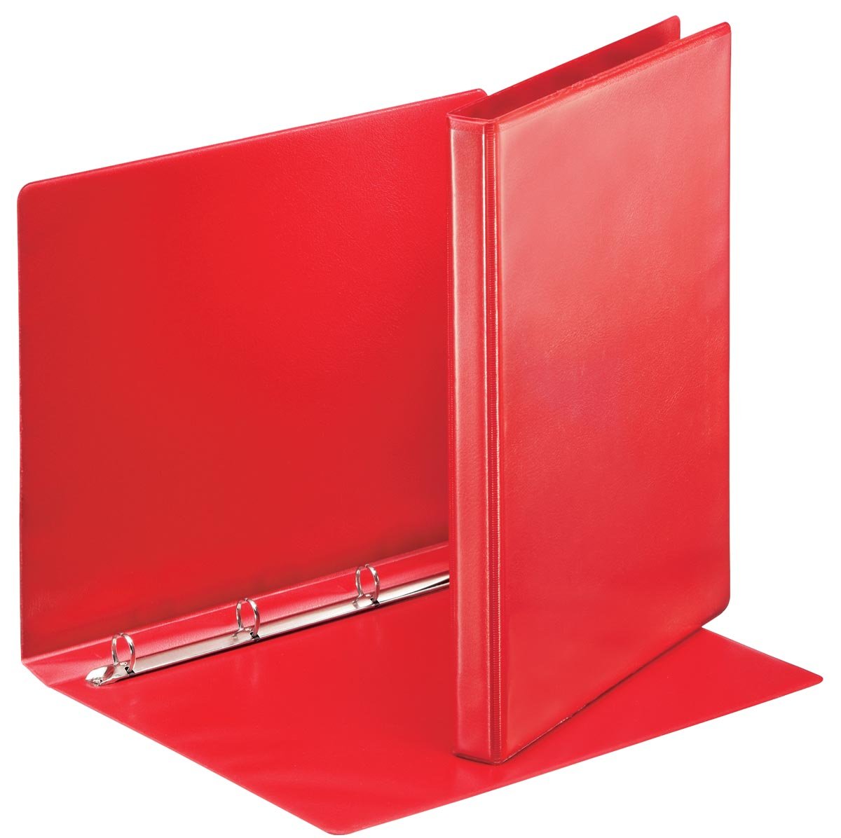 Esselte personaliseerbare ringmap, rug van 3 cm, 4 O-ringen van 16 mm, rood afbeelding