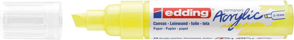 Edding Acrylic marker breed neongeel