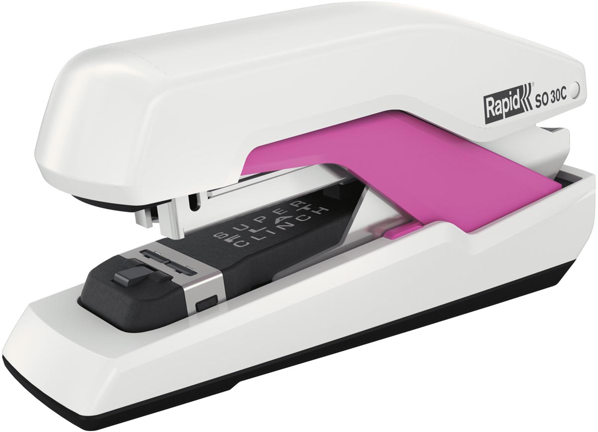 Rapid Supreme Halfstrip nietmachine SO30c,wit/roze