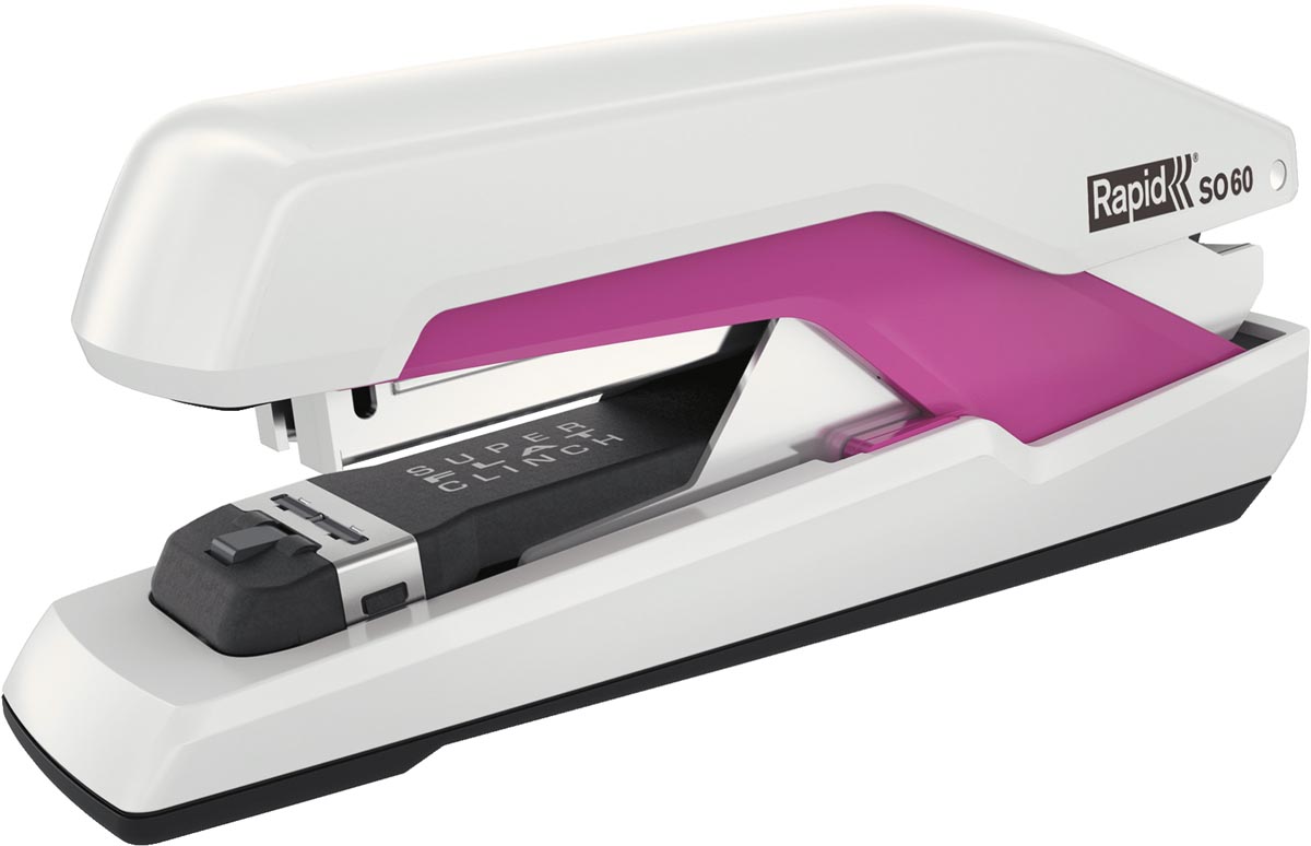 Rapid Supreme Fullstrip nietmachine SO60, wit/roze