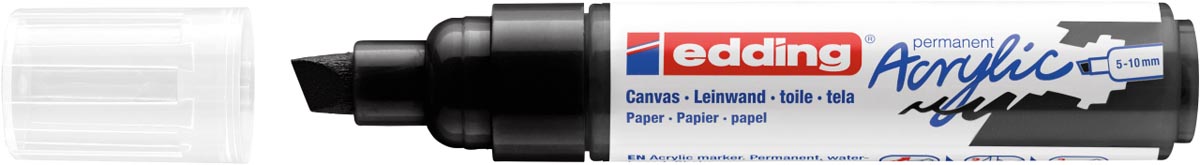 Edding Acrylic marker breed zwart