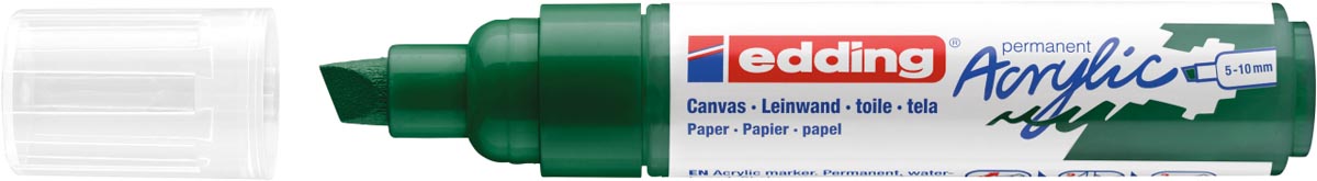 Edding Acrylic marker breed mosgroen
