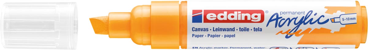 Edding Acrylic marker breed zonnegeel