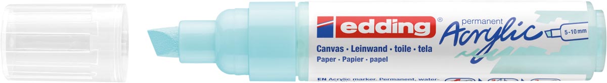 Edding Acrylic marker breed pastelblauw
