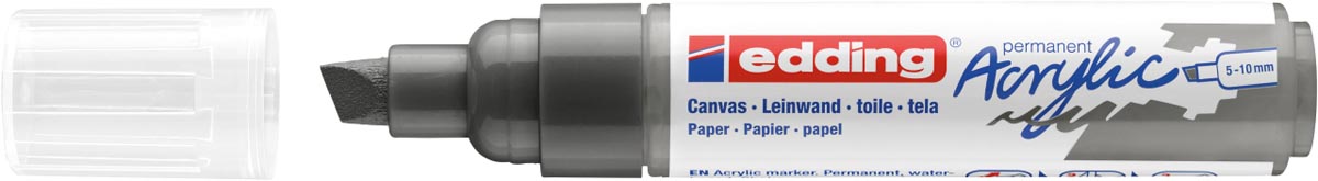 Edding Acrylic marker breed antraciet