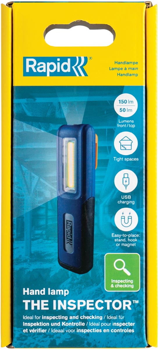 Rapid werklamp The Inspector, 3,6 V, lithium-ion, ingebouwde accu