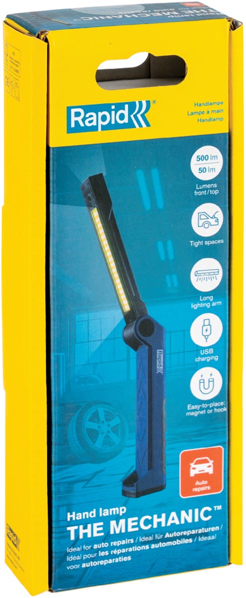 Rapid werklamp The Mechanic, 3,6 V, lithium-ion, ingebouwde accu