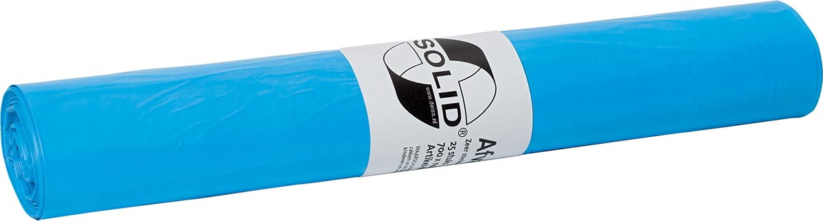 Vuilniszak 22 Micron Ft 90 X 110 Cm Blauw Rol Van 25 Stuks huismerk kopen in de aanbieding