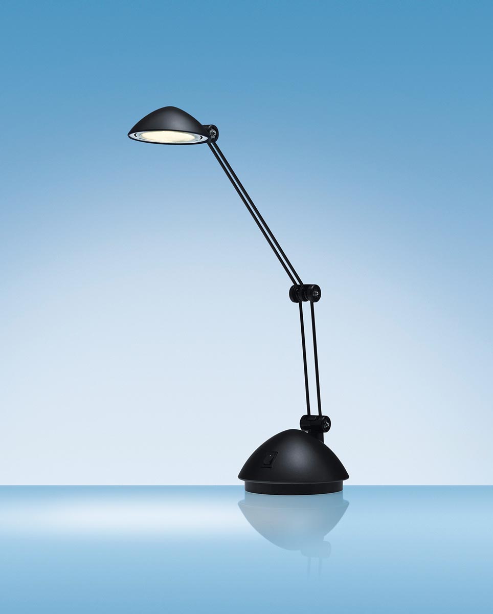 Hansa bureaulamp Space, LED-lamp, zwart