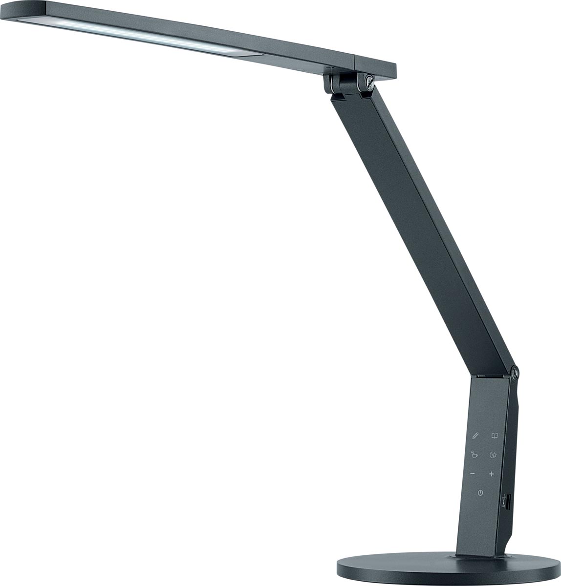Hansa bureaulamp Vario Plus, LED, antraciet afbeelding