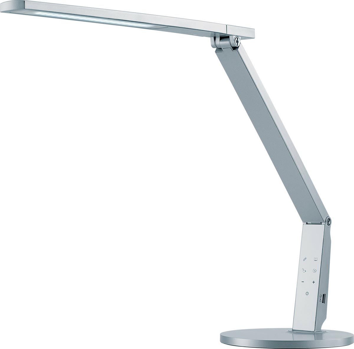 Hansa bureaulamp Vario Plus, LED, zilver afbeelding