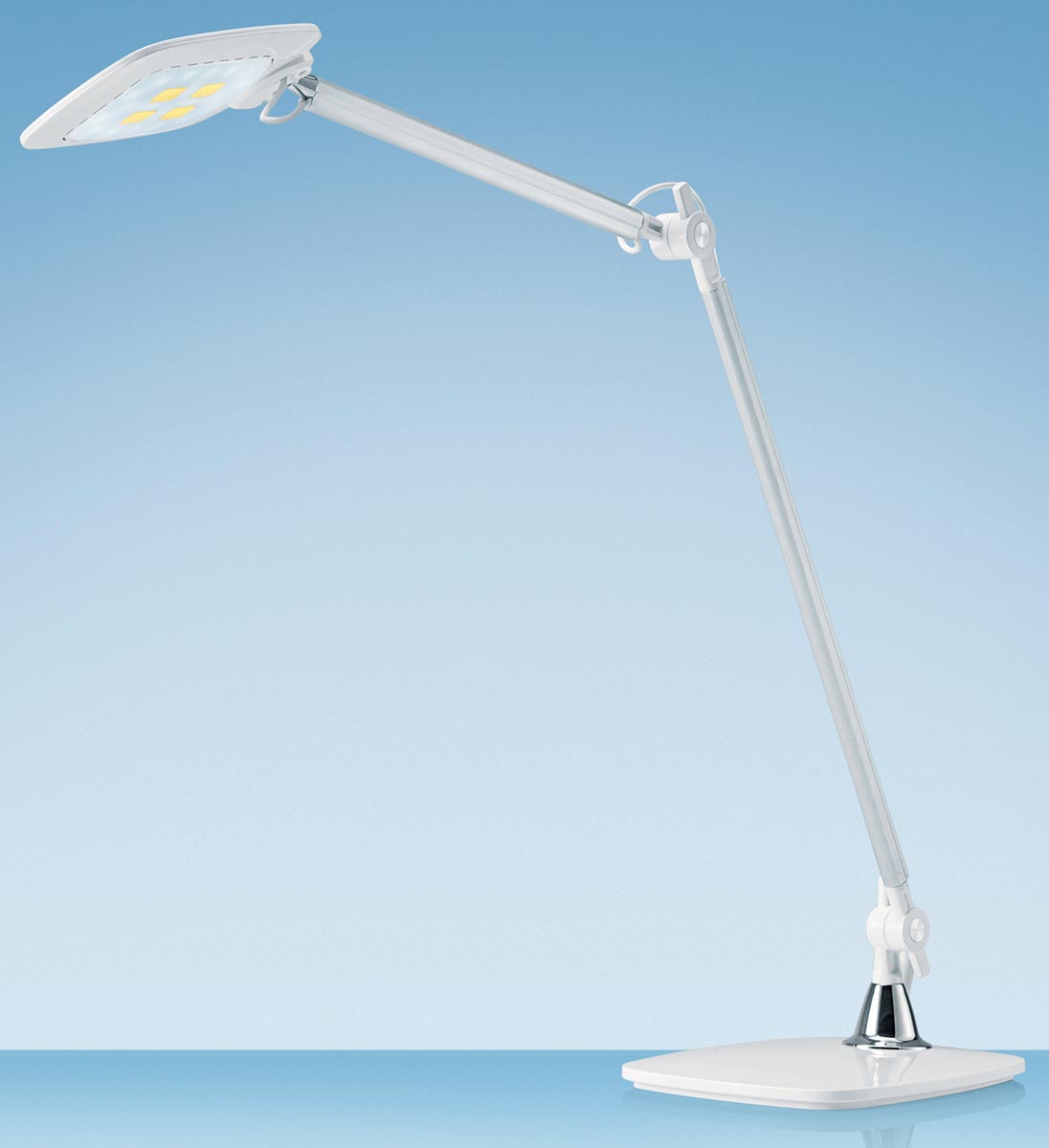 Hansa bureaulamp E-Motion, LED-lamp, wit