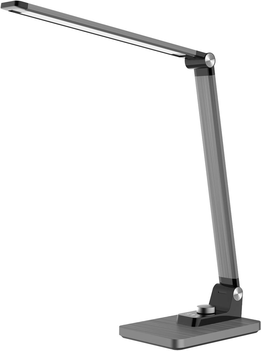 Hansa bureaulamp Breeze, LED, grijs afbeelding