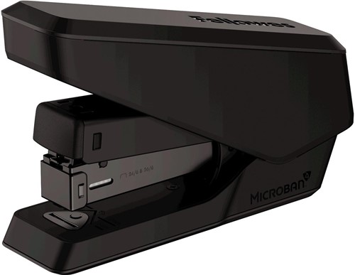 Fellowes LX840 EasyPress nietmachine, met Microban, half strip, 25 blad, zwart