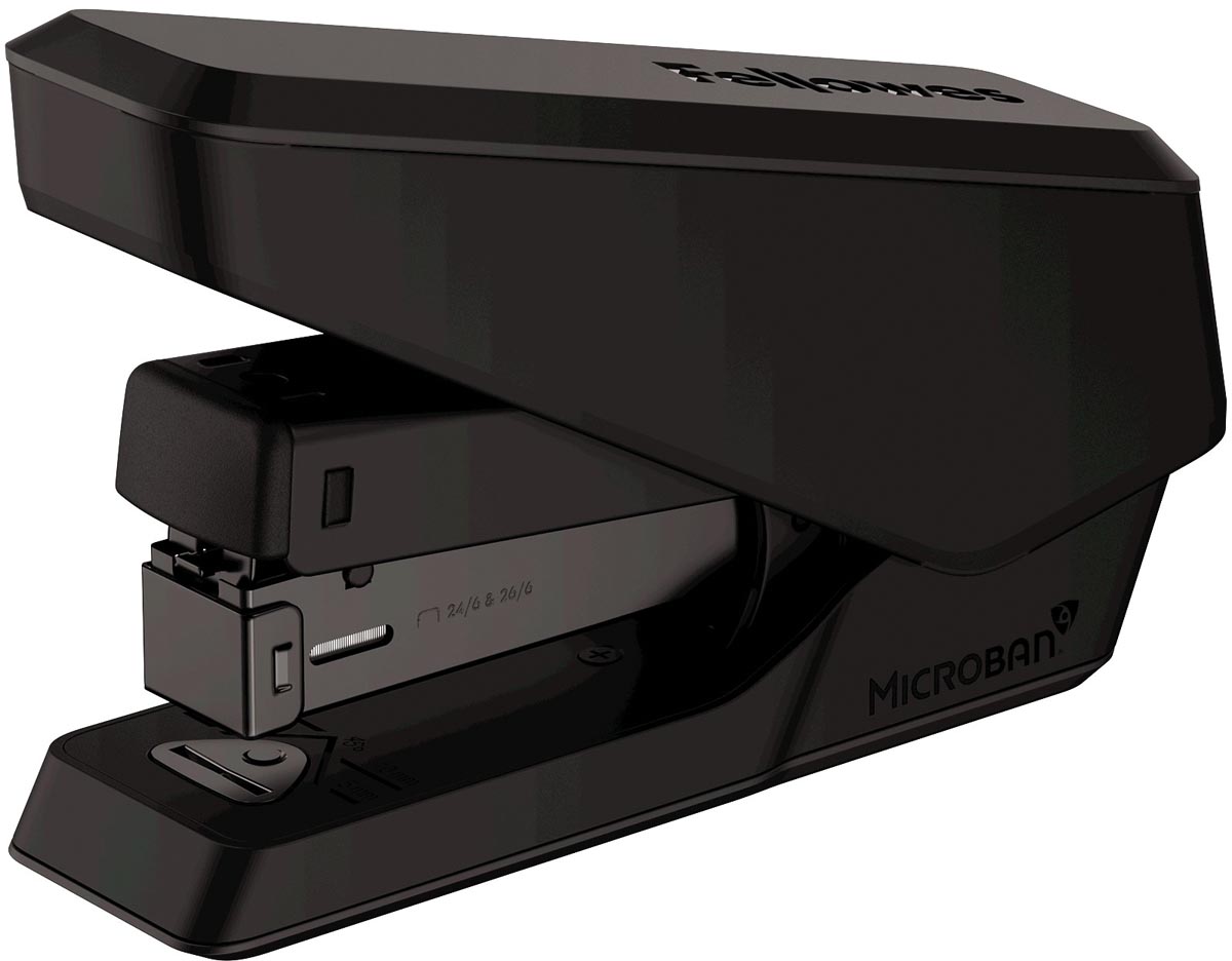 Fellowes nietmachine LX840 EasyPress met Microban, half strip, 25 blad, zwart Fellowes nietmachine LX840 EasyPress met Microban, half strip, 25 blad, zwart