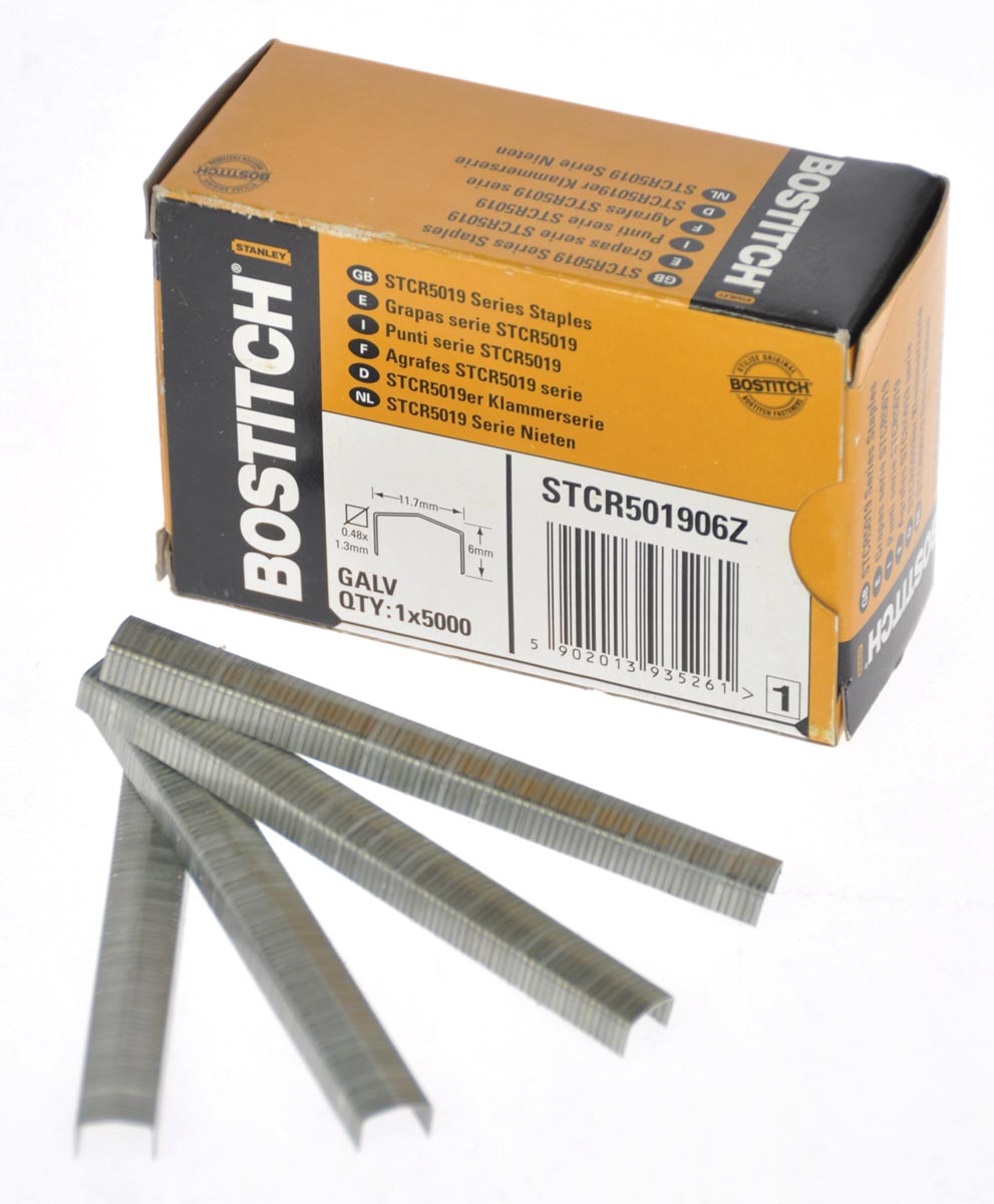 Bostitch nietjes STCR5019, 6 mm, doos van 5.000 nietjes afbeelding