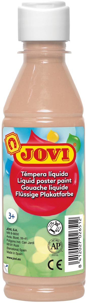 Jovi plakkaatverf, fles van 250 ml, vleeskleur