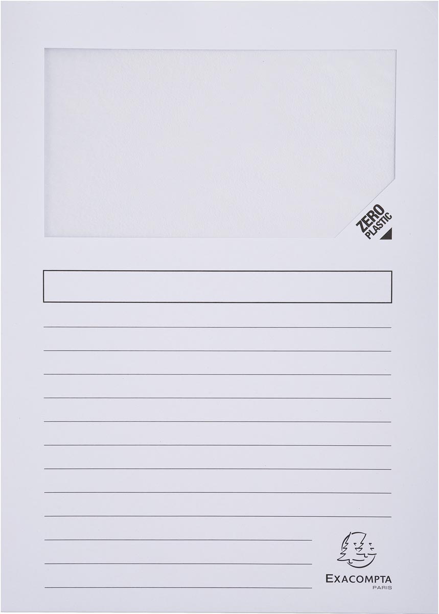 Exacompta L-map Forever, voor ft A4, pak van 25 stuks, wit afbeelding