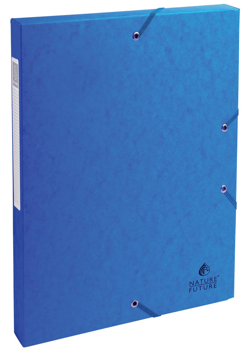 Exacompta elastobox Exabox blauw, rug van 2,5 cm afbeelding