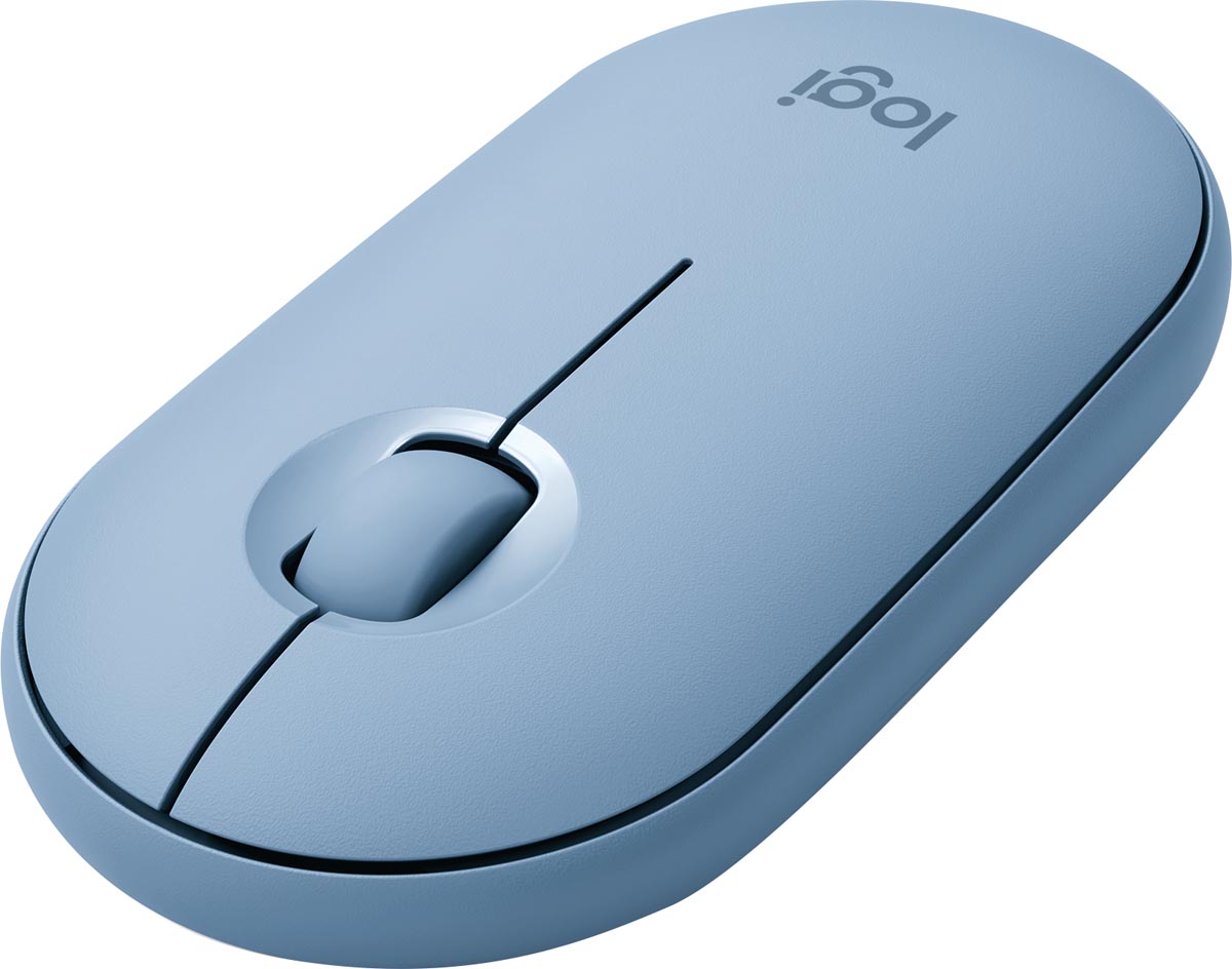 Logitech draadloze muis Pebble M350, blauwgrijs