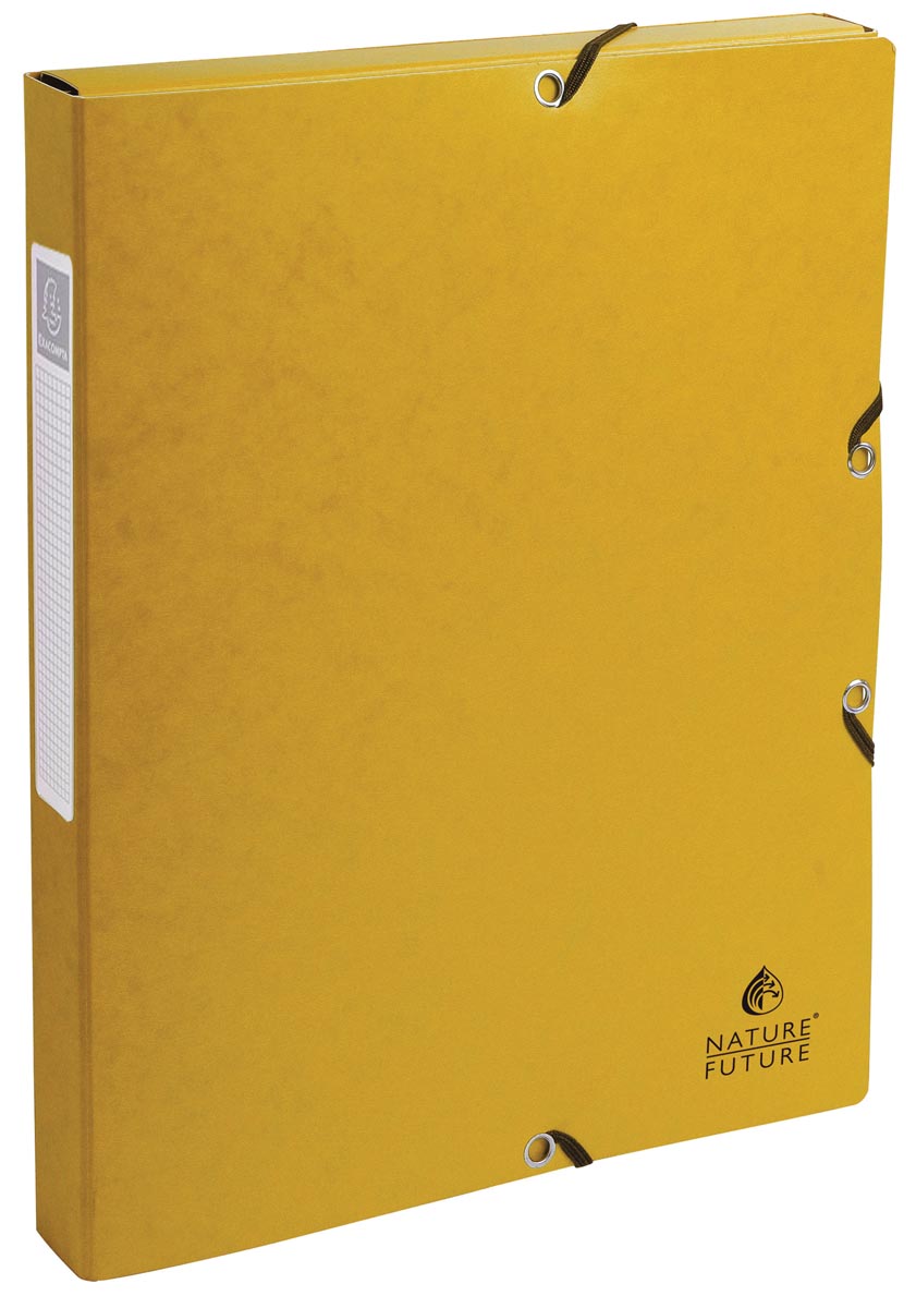 Exacompta elastobox Exabox geel, rug van 2,5 cm afbeelding