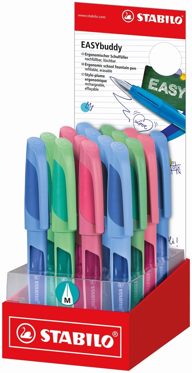 STABILO EASYBuddy vulpen pastel, display van 16 stuks afbeelding
