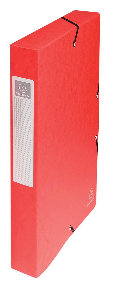 Exacompta elastobox Exabox rood, rug van 4 cm afbeelding