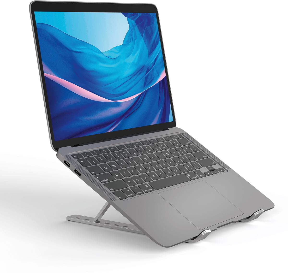 Durable Fold laptopstandaard, zilver afbeelding