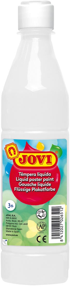 Jovi plakkaatverf, fles van 500 ml, wit
