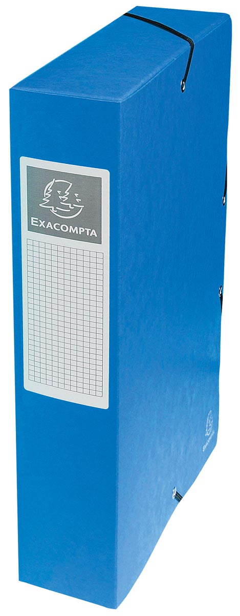 Exacompta elastobox Exabox blauw, rug van 6 cm afbeelding