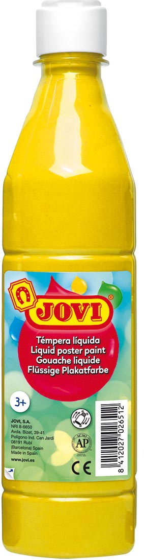Jovi plakkaatverf, fles van 500 ml, geel