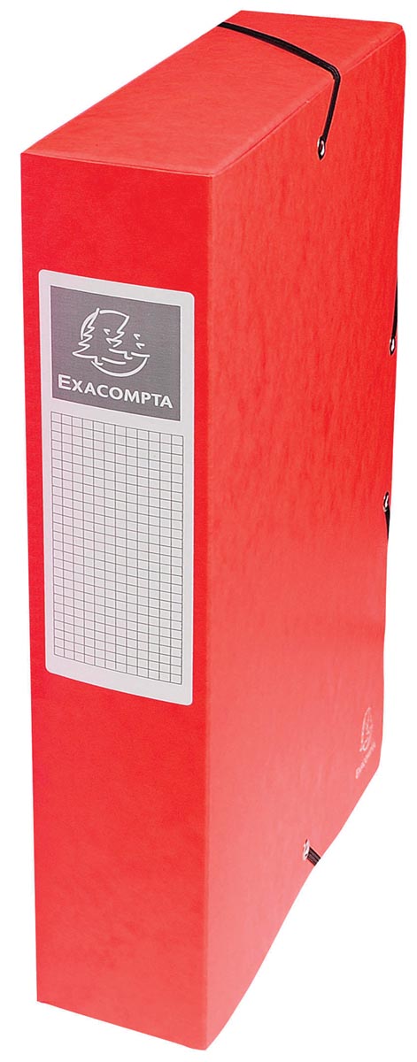 Exacompta elastobox Exabox rood, rug van 6 cm