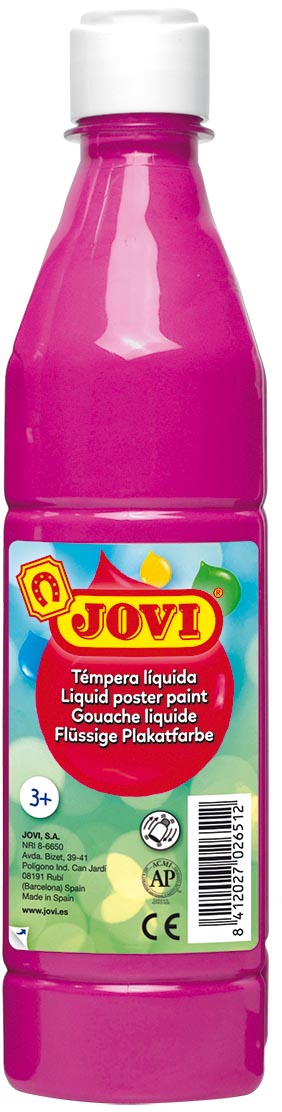 Jovi plakkaatverf, fles van 500 ml, magenta